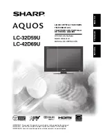 Sharp Aquos LC-32D59U Operation Manual preview