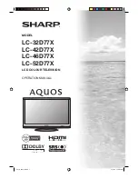 Sharp AQUOS LC-32D77X Operation Manual предпросмотр