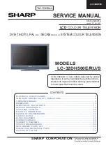 Предварительный просмотр 1 страницы Sharp AQUOS LC-32DH500E Service Manual