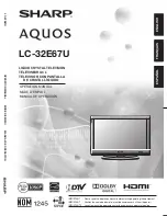 Sharp Aquos LC-32E67U Operation Manual preview