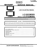 Sharp AQUOS LC-32G2H Service Manual preview