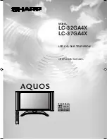 Sharp Aquos LC-32GA3H Operation Manual предпросмотр