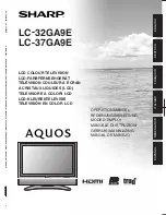 Предварительный просмотр 1 страницы Sharp Aquos LC-32GA9E Operation Manual