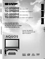 Предварительный просмотр 1 страницы Sharp Aquos LC-32GD1E Operation Manual