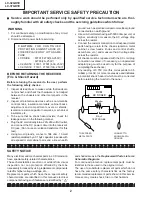 Предварительный просмотр 2 страницы Sharp Aquos LC-32GD1E Service Manual