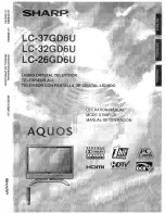 Sharp Aquos LC 32GD6U Operation Manual предпросмотр