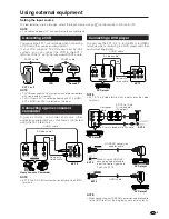 Предварительный просмотр 11 страницы Sharp Aquos LC 32GD9E Operation Manual