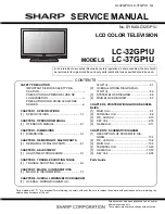 Sharp Aquos LC-32GP1U Service Manual предпросмотр