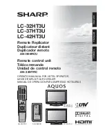 Предварительный просмотр 1 страницы Sharp Aquos LC 32HT3U Operation Manual