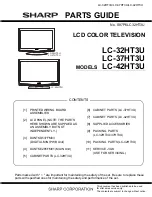 Предварительный просмотр 79 страницы Sharp Aquos LC 32HT3U Service Manual