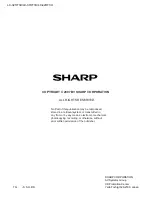 Предварительный просмотр 110 страницы Sharp Aquos LC 32HT3U Service Manual