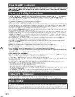 Preview for 4 page of Sharp Aquos LC-32L400X Operation Manual