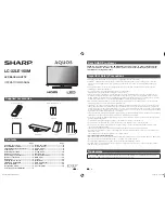 Sharp Aquos LC-32LE150M Operation Manual preview