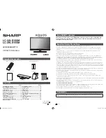 Sharp Aquos LC-32LE155M Operation Manual preview