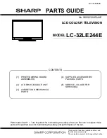 Предварительный просмотр 31 страницы Sharp Aquos LC-32LE244E Service Manual