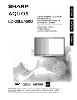 Sharp Aquos LC-32LE450U Operation Manual предпросмотр