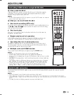 Предварительный просмотр 21 страницы Sharp Aquos LC-32LE700S Operation Manual