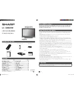 Sharp Aquos LC-32M400M Operation Manual preview