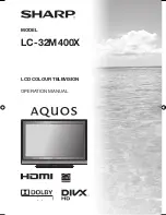 Sharp Aquos LC-32M400X Operation Manual preview