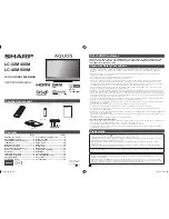 Preview for 1 page of Sharp AQUOS LC-32M450M Operation Manual