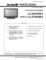 Предварительный просмотр 71 страницы Sharp Aquos LC-32PX5X Service Manual