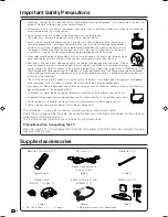 Предварительный просмотр 4 страницы Sharp Aquos LC-32RA1E Operation Manual