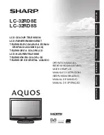 Preview for 1 page of Sharp Aquos LC-32RD8E Operation Manual