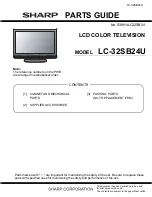 Предварительный просмотр 5 страницы Sharp AQUOS LC-32SB24U Service Manual