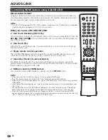 Предварительный просмотр 22 страницы Sharp AQUOS LC-32XL8E Operation Manual