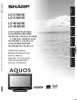 Sharp AQUOS LC-37AD5E Operation Manual preview