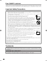 Preview for 4 page of Sharp AQUOS LC-37AD5E Operation Manual