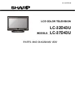 Preview for 1 page of Sharp AQUOS LC-37D43U Parts Manual