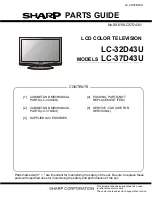 Предварительный просмотр 13 страницы Sharp AQUOS LC-37D43U Service Manual