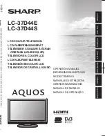 Sharp AQUOS LC-37D44E Operation Manual preview