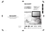 Sharp Aquos LC 37D64U Operation Manual preview