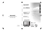 Предварительный просмотр 1 страницы Sharp Aquos LC-37D90U Operation Manual