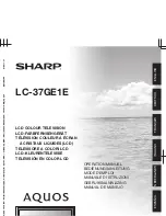 Sharp AQUOS LC-37GE1E Operation Manual предпросмотр