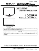 Sharp Aquos LC-37HT3U Service Manual preview