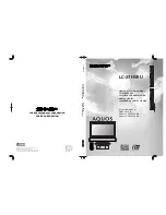 Sharp Aquos LC 37HV6U Operation Manual предпросмотр