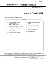 Предварительный просмотр 11 страницы Sharp Aquos LC-40C37U Service Manual