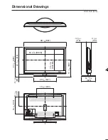 Sharp AQUOS LC-40E77UN Dimensions preview