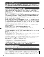 Preview for 4 page of Sharp Aquos LC-40L500X Operation Manual