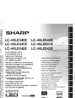 Предварительный просмотр 1 страницы Sharp Aquos LC-40LE540E Operation Manual