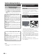 Предварительный просмотр 28 страницы Sharp Aquos LC-40LE540E Operation Manual