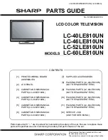 Preview for 77 page of Sharp AQUOS LC-40LE810UN Service Manual