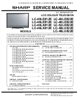 Sharp AQUOS LC-40LE812E Service Manual preview