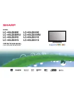 Sharp Aquos LC-40LE830E Operation Manual предпросмотр