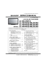 Sharp AQUOS LC-40LE830U Service Manual preview