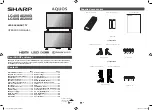 Предварительный просмотр 1 страницы Sharp AQUOS LC-40SA5200X Operation Manual