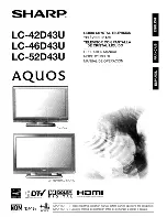 Sharp Aquos LC-42D~43U Operation Manual preview